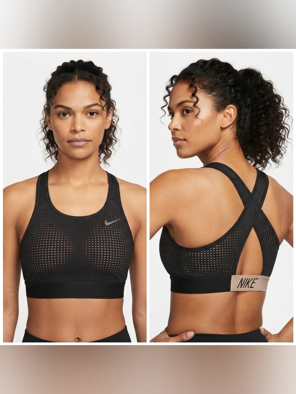 Nike Dri-FIT Sports Bra Women's Size M Black